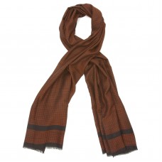 Small Checks Cotton + Wool Scarf (Red)