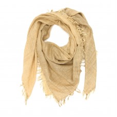 Square Cotton + Bamboo Scarf (Brown)